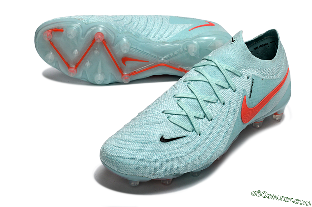 Nike Phantom GX 2 Elite AG Artificial Grass Soccer Cleats - Aqua/Coral Pop/Aqua Mist 3