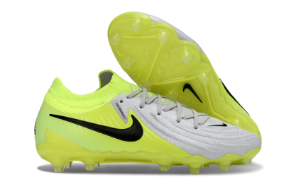 Nike Phantom GX 2 Elite AG Artificial Grass Soccer Cleats - Gray/Volt Green/Black