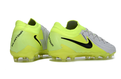 Nike Phantom GX 2 Elite AG Artificial Grass Soccer Cleats - Gray/Volt Green/Black