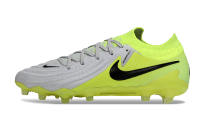 Nike Phantom GX 2 Elite AG Artificial Grass Soccer Cleats - Gray/Volt Green/Black