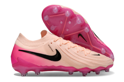 Nike Phantom GX 2 Elite AG Artificial Grass Soccer Cleats - Peach/Flamingo Pink/Black