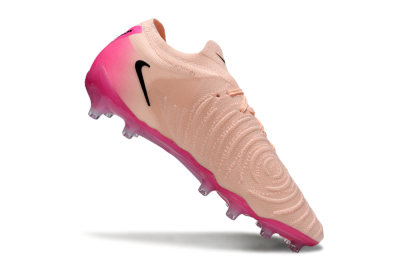 Nike Phantom GX 2 Elite AG Artificial Grass Soccer Cleats - Peach/Flamingo Pink/Black