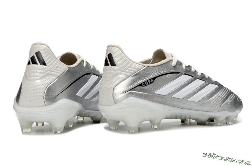 Adidas Copa Pure 4 Elite FG Firm Ground Soccer Cleats - Silver/Metallic Gray/White 6