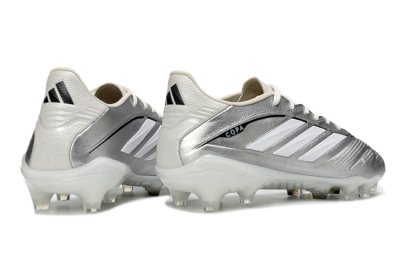 Adidas Copa Pure 4 Elite FG Firm Ground Soccer Cleats - Silver/Metallic Gray/White