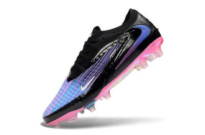 Nike Phantom 6 Elite Low FG Firm Ground Soccer Cleats - Black/Electric Purple/Neon Pink