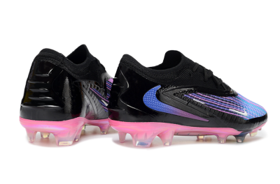 Nike Phantom 6 Elite Low FG Firm Ground Soccer Cleats - Black/Electric Purple/Neon Pink