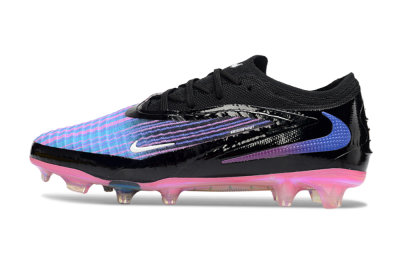 Nike Phantom 6 Elite Low FG Firm Ground Soccer Cleats - Black/Electric Purple/Neon Pink