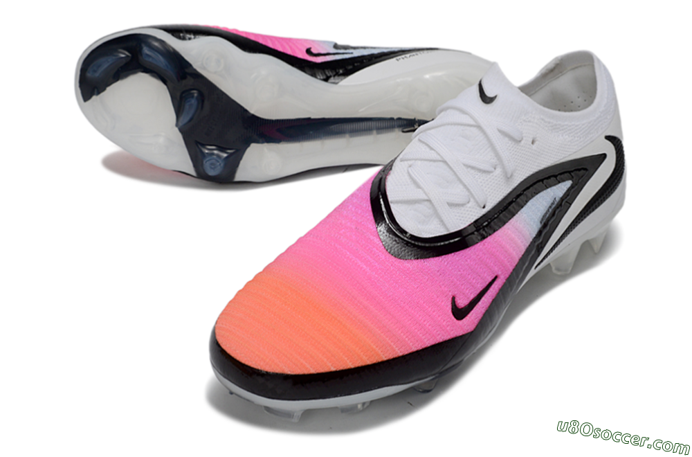 Nike Phantom 6 Elite Low FG Firm Ground Soccer Cleats - Pink/Vibrant Pink/Black 3