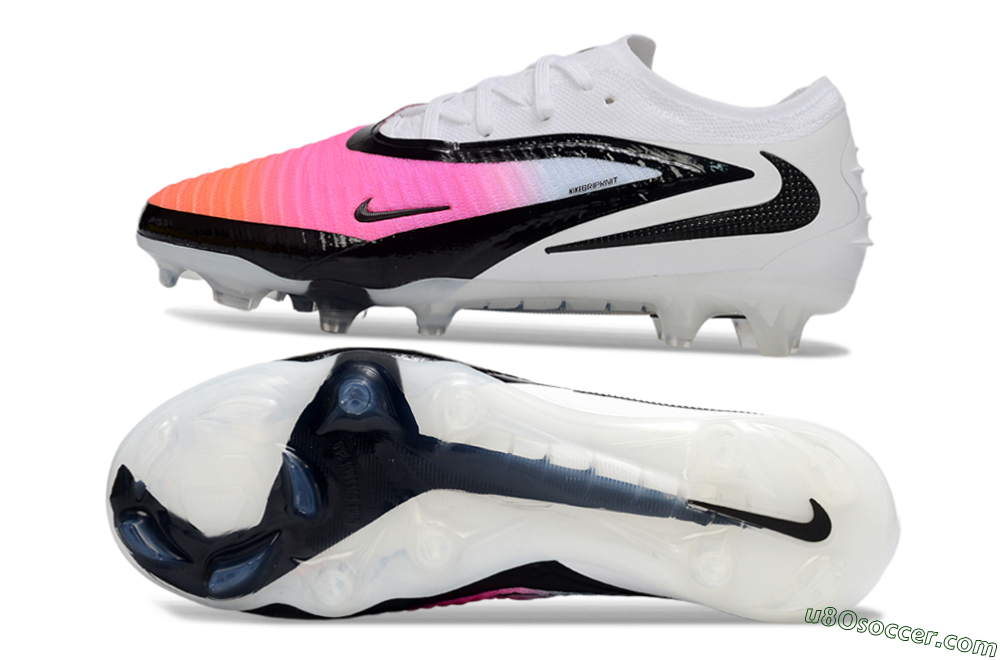 Nike Phantom 6 Elite Low FG Firm Ground Soccer Cleats - Pink/Vibrant Pink/Black 0