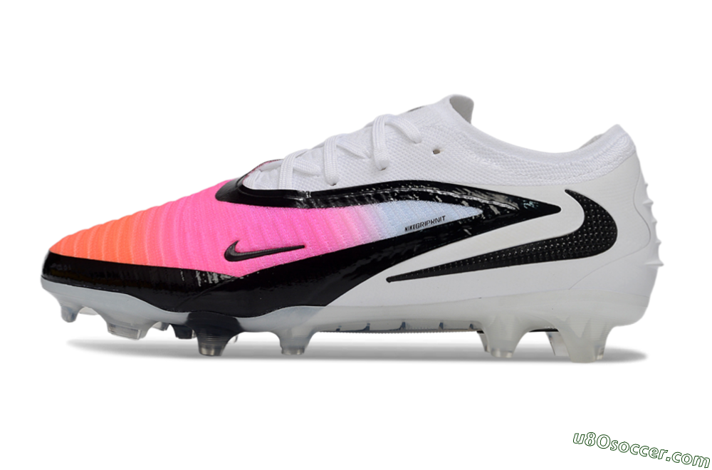 Nike Phantom 6 Elite Low FG Firm Ground Soccer Cleats - Pink/Vibrant Pink/Black 2