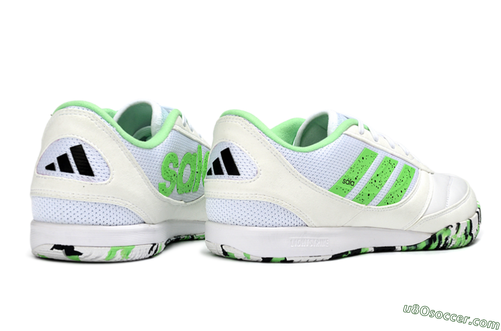 Adidas Top Sala IC Indoor & Futsal Soccer Shoes - White/Vibrant Green/Black 6
