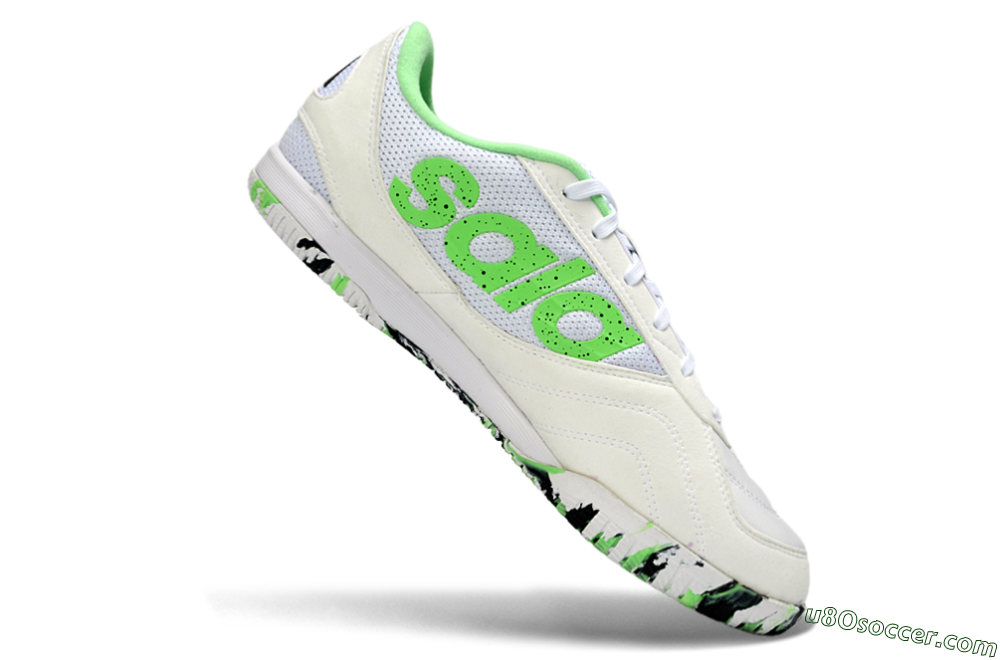 Adidas Top Sala IC Indoor & Futsal Soccer Shoes - White/Vibrant Green/Black 4