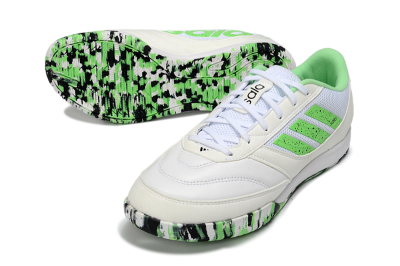 Adidas Top Sala IC Indoor & Futsal Soccer Shoes - White/Vibrant Green/Black
