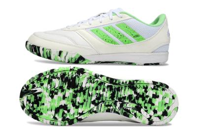 Adidas Top Sala IC Indoor & Futsal Soccer Shoes - White/Vibrant Green/Black