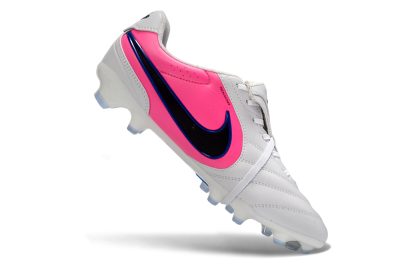 Nike Tiempo Legend SE FG Firm Ground Soccer Cleats - White/Electric Blue/Hot Pink