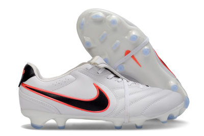 Nike Tiempo Legend SE FG Firm Ground Soccer Cleats - White/Black/Neon Orange