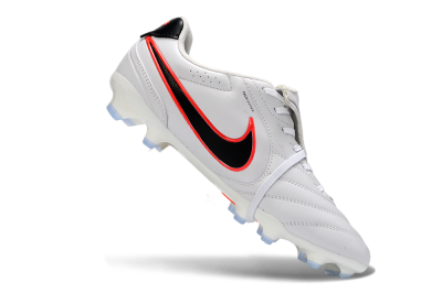 Nike Tiempo Legend SE FG Firm Ground Soccer Cleats - White/Black/Neon Orange