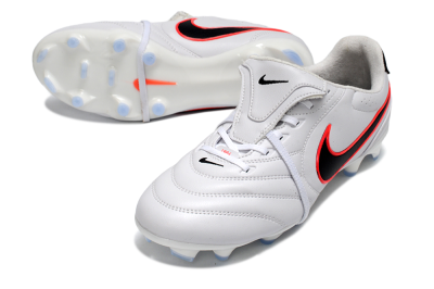 Nike Tiempo Legend SE FG Firm Ground Soccer Cleats - White/Black/Neon Orange