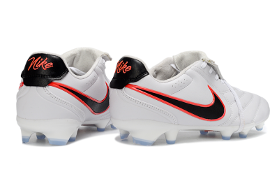 Nike Tiempo Legend SE FG Firm Ground Soccer Cleats - White/Black/Neon Orange