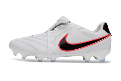 Nike Tiempo Legend SE FG Firm Ground Soccer Cleats - White/Black/Neon Orange
