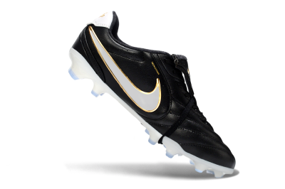 Nike Tiempo Legend SE FG Firm Ground Soccer Cleats - Black/Gold/White