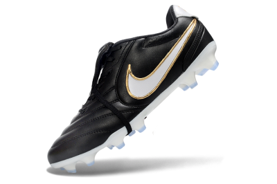 Nike Tiempo Legend SE FG Firm Ground Soccer Cleats - Black/Gold/White
