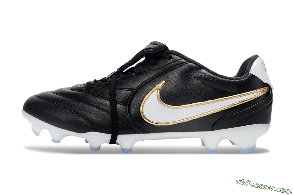 Nike Tiempo Legend SE FG Firm Ground Soccer Cleats - Black/Gold/White 2