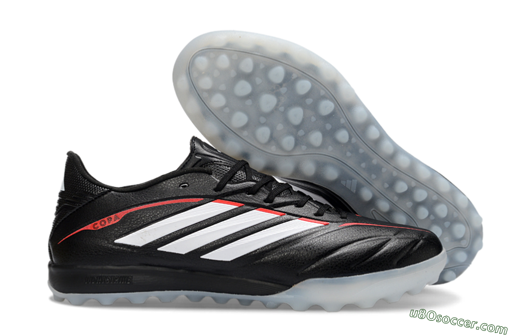 Adidas Copa Pure 4 Elite TF Artificial Turf Soccer Shoes - Black/Crimson Red/Icy Blue 1