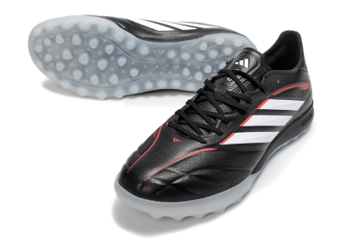 Adidas Copa Pure 4 Elite TF Artificial Turf Soccer Shoes - Black/Crimson Red/Icy Blue