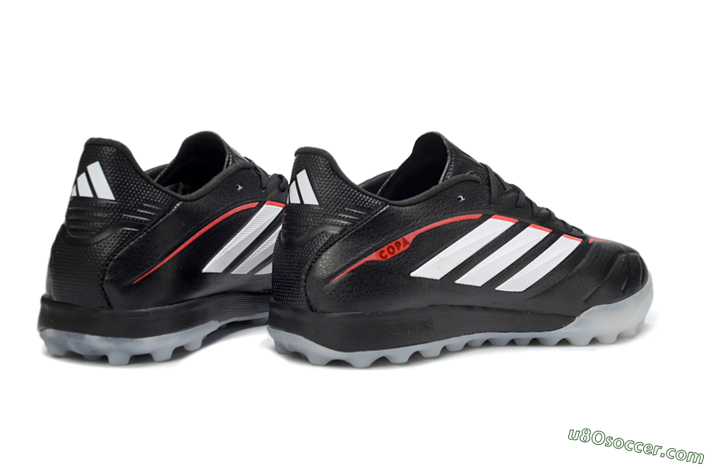 Adidas Copa Pure 4 Elite TF Artificial Turf Soccer Shoes - Black/Crimson Red/Icy Blue 6