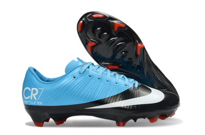 CR7 x Nike Air Zoom Mercurial Vapor 16 Elite FG Firm Ground Soccer Cleats - Blue/Electric Sky/Coal Black