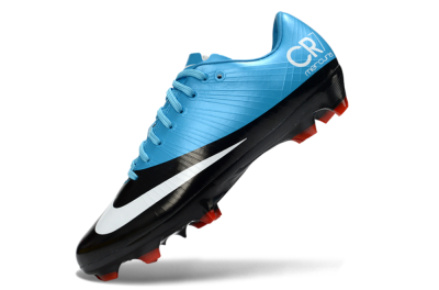 CR7 x Nike Air Zoom Mercurial Vapor 16 Elite FG Firm Ground Soccer Cleats - Blue/Electric Sky/Coal Black