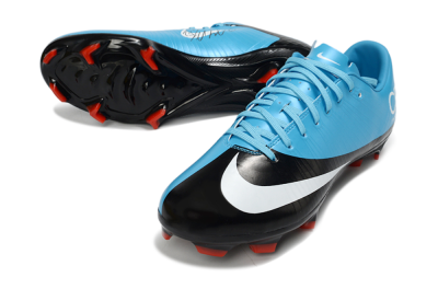 CR7 x Nike Air Zoom Mercurial Vapor 16 Elite FG Firm Ground Soccer Cleats - Blue/Electric Sky/Coal Black