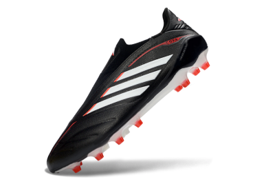 Adidas Copa Pure 4 Elite Laceless FG Firm Ground Soccer Cleats - Black/Bright Red/White