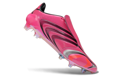 Adidas F50 Elite Laceless FG Firm Ground Soccer Cleats - Pink/Vibrant Magenta/Sleek Black