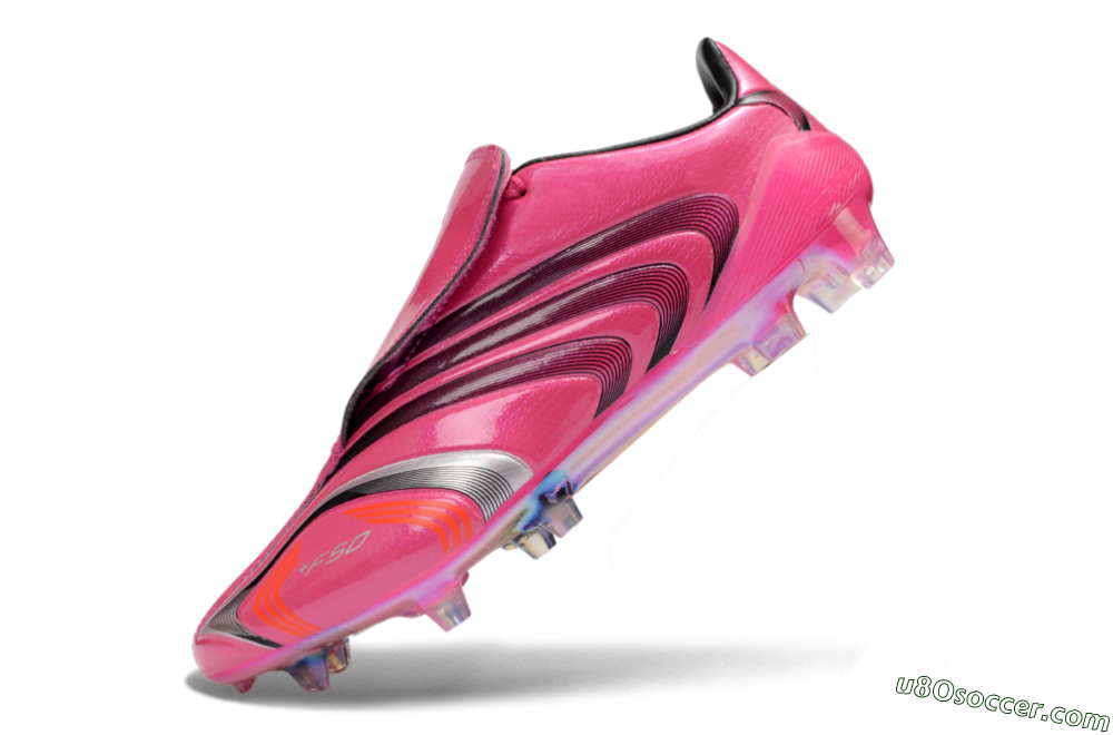 Adidas F50 Elite Laceless FG Firm Ground Soccer Cleats - Pink/Vibrant Magenta/Sleek Black 5