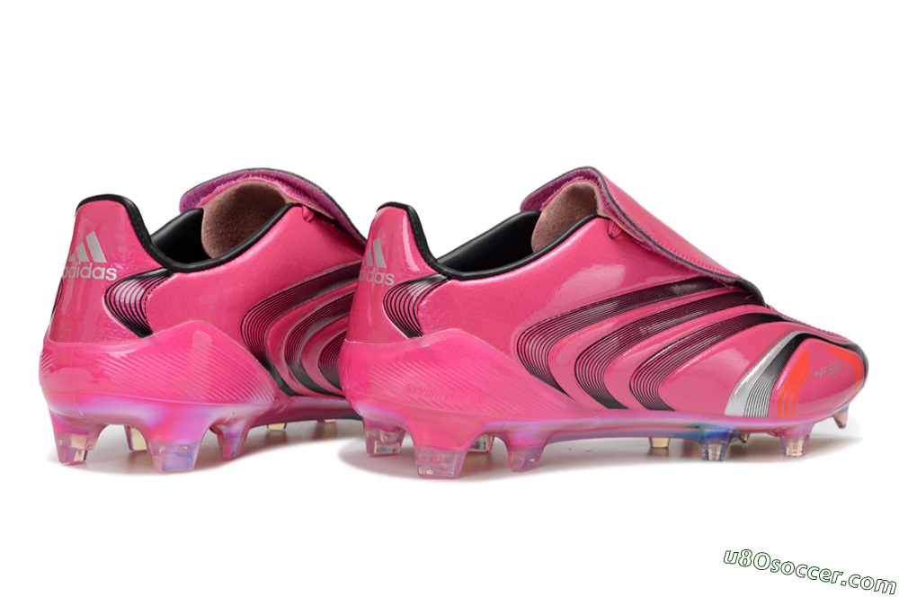 Adidas F50 Elite Laceless FG Firm Ground Soccer Cleats - Pink/Vibrant Magenta/Sleek Black 6