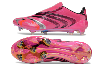 Adidas F50 Elite Laceless FG Firm Ground Soccer Cleats - Pink/Vibrant Magenta/Sleek Black