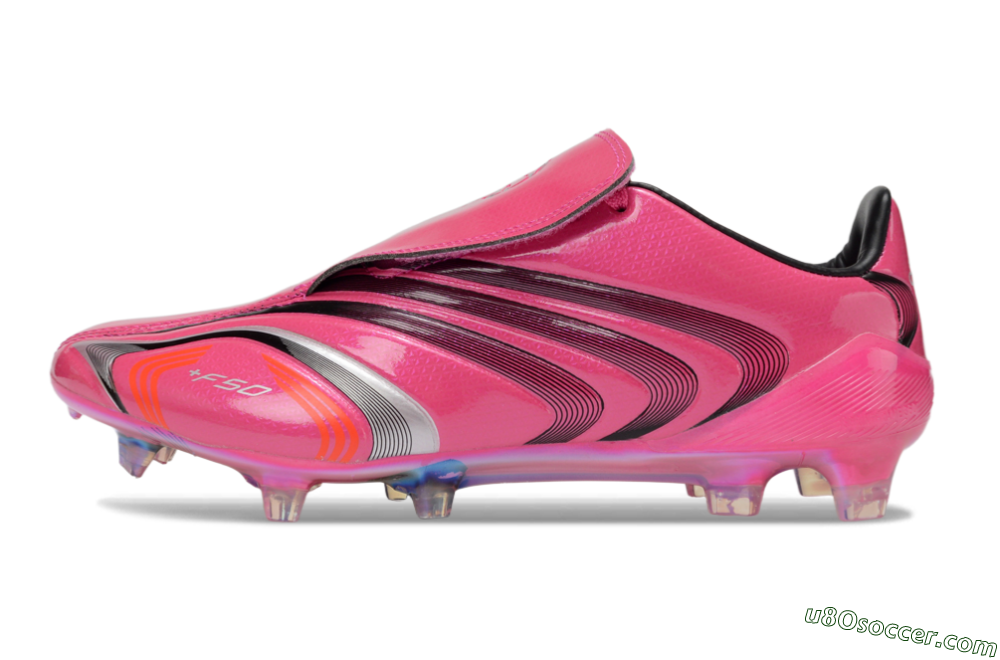 Adidas F50 Elite Laceless FG Firm Ground Soccer Cleats - Pink/Vibrant Magenta/Sleek Black 2