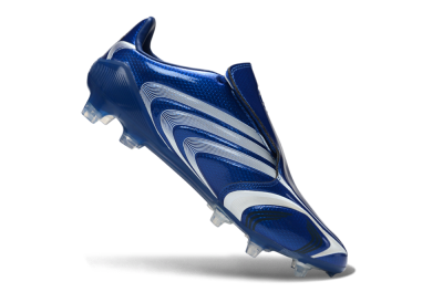 Adidas F50 Elite Laceless FG Firm Ground Soccer Cleats - Blue/Electric Blue/White Flash