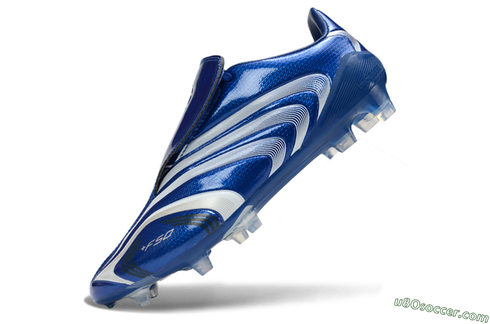Adidas F50 Elite Laceless FG Firm Ground Soccer Cleats - Blue/Electric Blue/White Flash 5