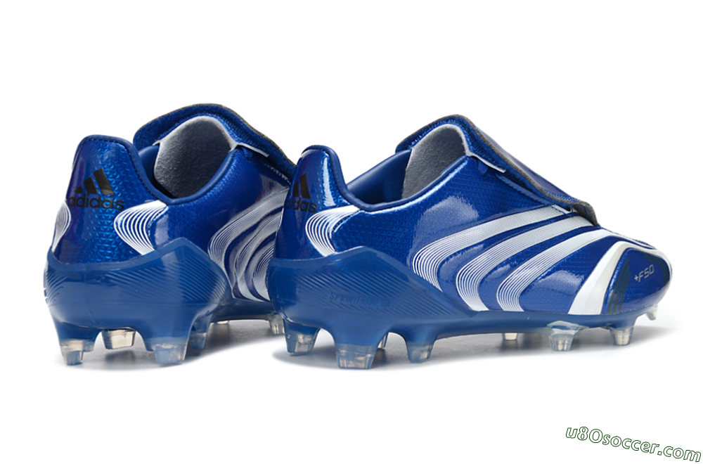Adidas F50 Elite Laceless FG Firm Ground Soccer Cleats - Blue/Electric Blue/White Flash 6