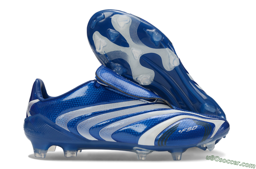 Adidas F50 Elite Laceless FG Firm Ground Soccer Cleats - Blue/Electric Blue/White Flash 1