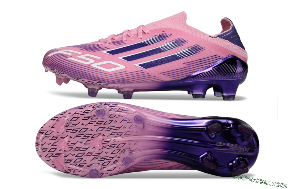 Adidas F50 Elite FG Firm Ground Soccer Cleats - Pink/Vibrant Pink/Dark Purple 0