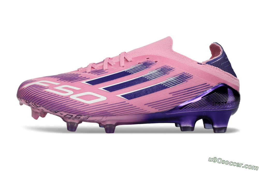 Adidas F50 Elite FG Firm Ground Soccer Cleats - Pink/Vibrant Pink/Dark Purple 2