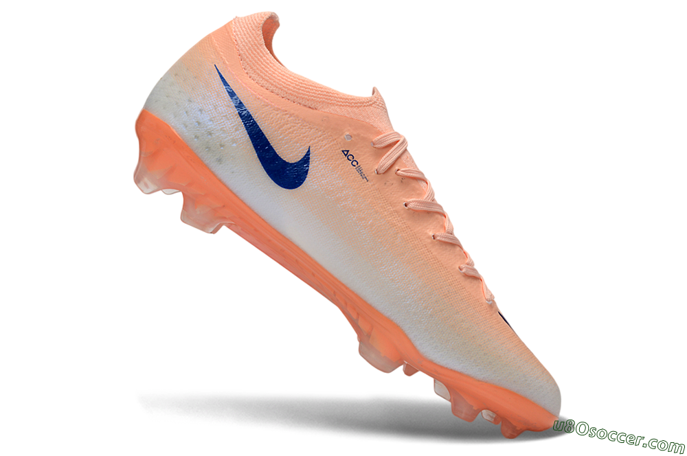 Nike Air Zoom Mercurial Vapor 17 Elite FG Firm Ground Soccer Cleats - Peach/Sky Blue/Light Orange 4