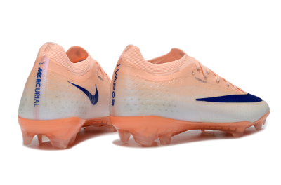 Nike Air Zoom Mercurial Vapor 17 Elite FG Firm Ground Soccer Cleats - Peach/Sky Blue/Light Orange