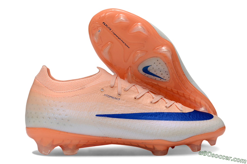 Nike Air Zoom Mercurial Vapor 17 Elite FG Firm Ground Soccer Cleats - Peach/Sky Blue/Light Orange 1