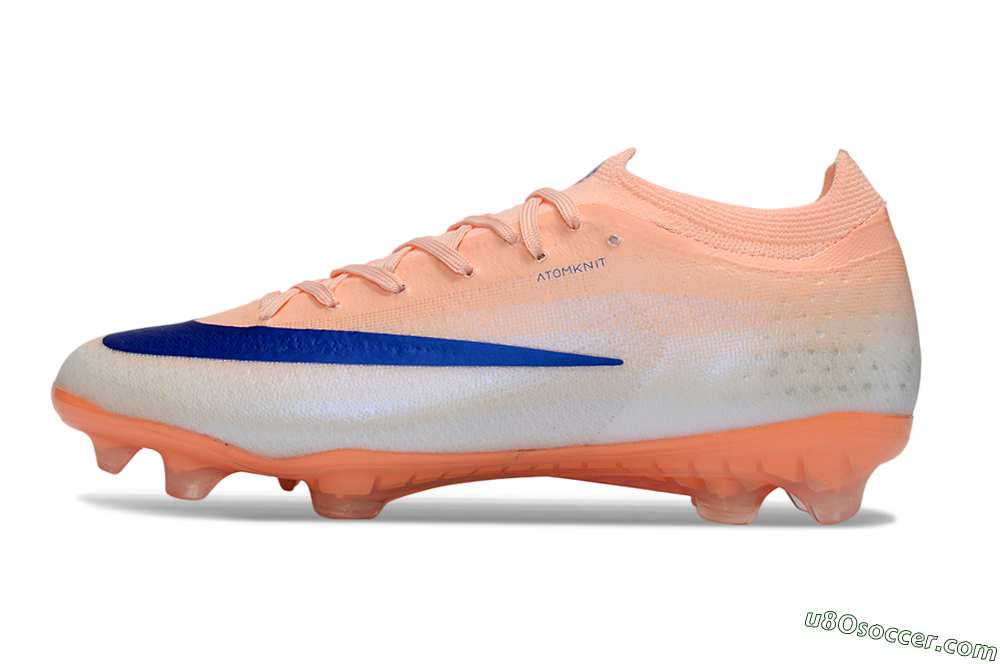 Nike Air Zoom Mercurial Vapor 17 Elite FG Firm Ground Soccer Cleats - Peach/Sky Blue/Light Orange 2