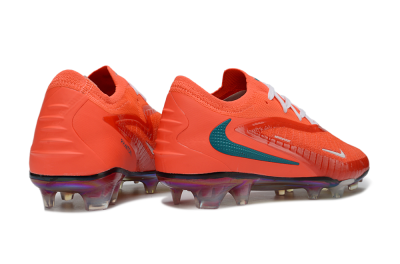 Nike Phantom 6 Elite Low FG Firm Ground Soccer Cleats - Orange/Vibrant Coral/Teal Accent